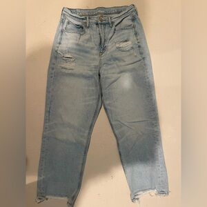 American Eagle Outfitters Blue Ankle Cropped Jeans